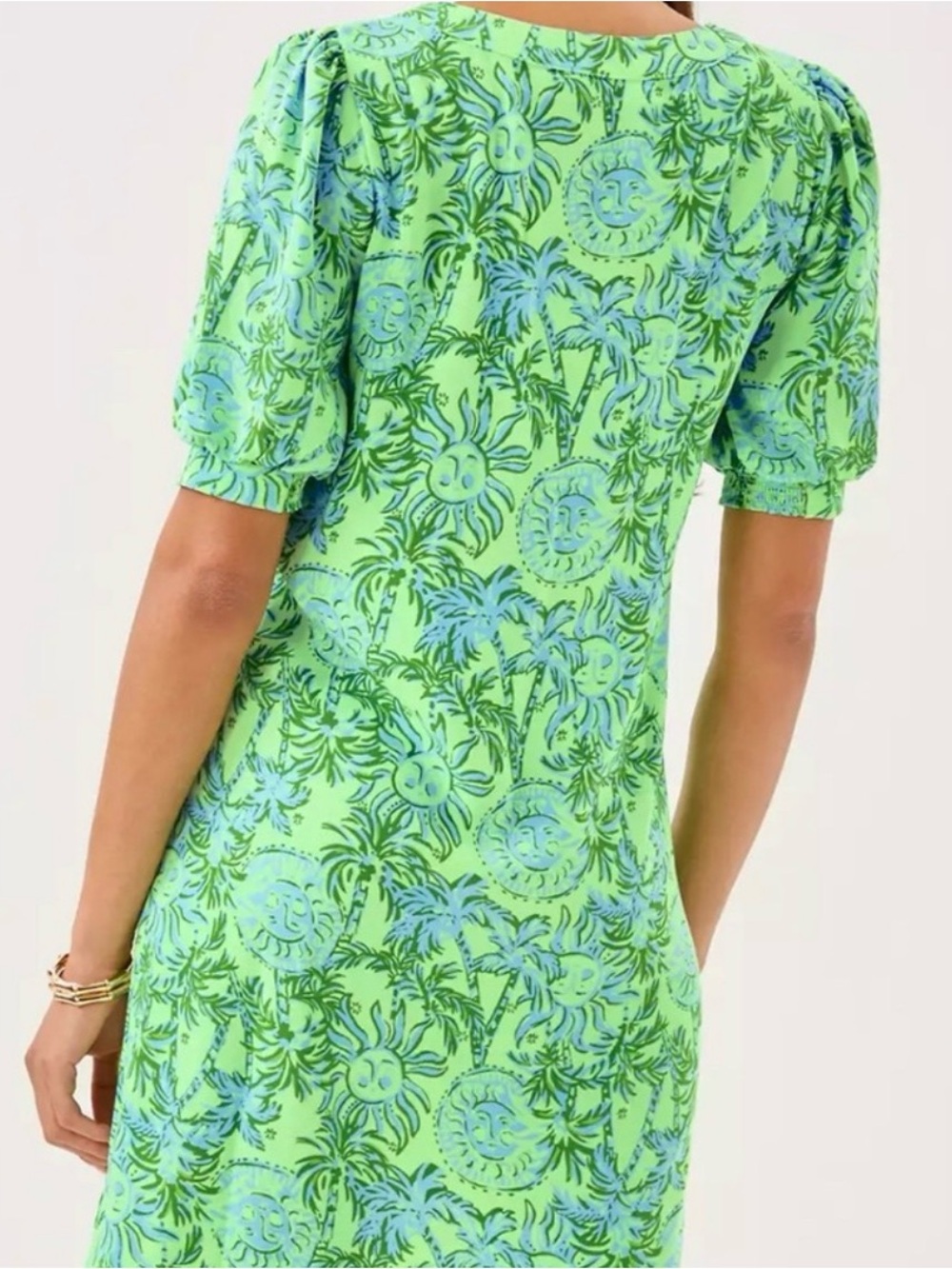 NWT Lilly Pulitzer 14 OLIVINE SHORT SLEEVE DRESS “Cool Mint” MSRP $198 sz 14 - Picture 4 of 9